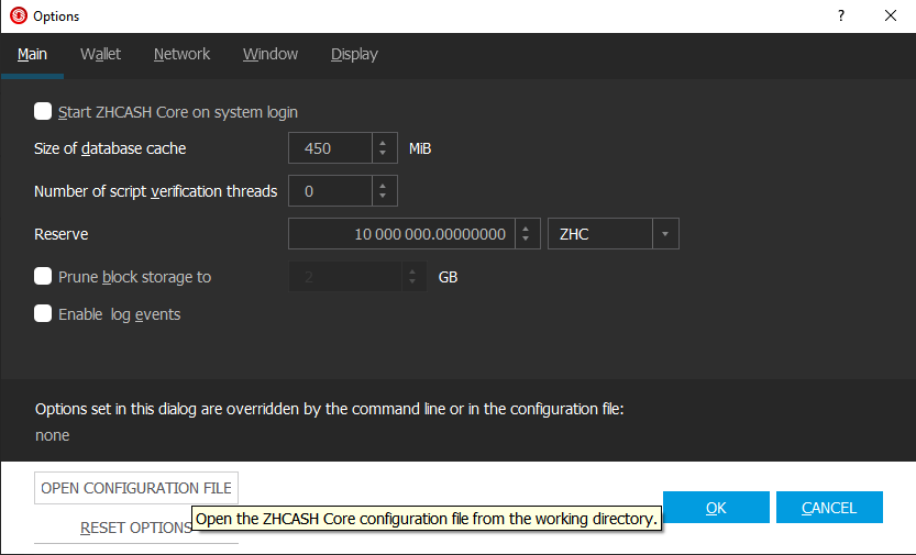 Open-ZHCash-Conf-In-Wallet