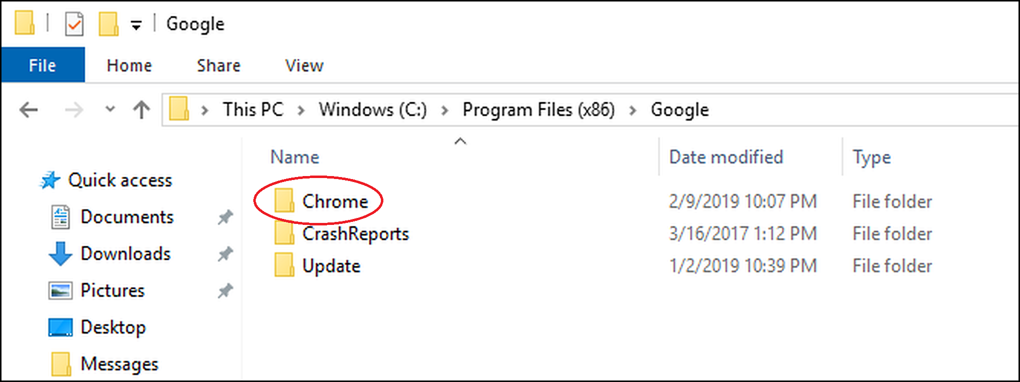2019-42 Chrome Folder